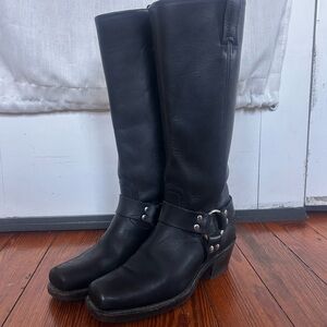 Frye Black Harness 1R Boots